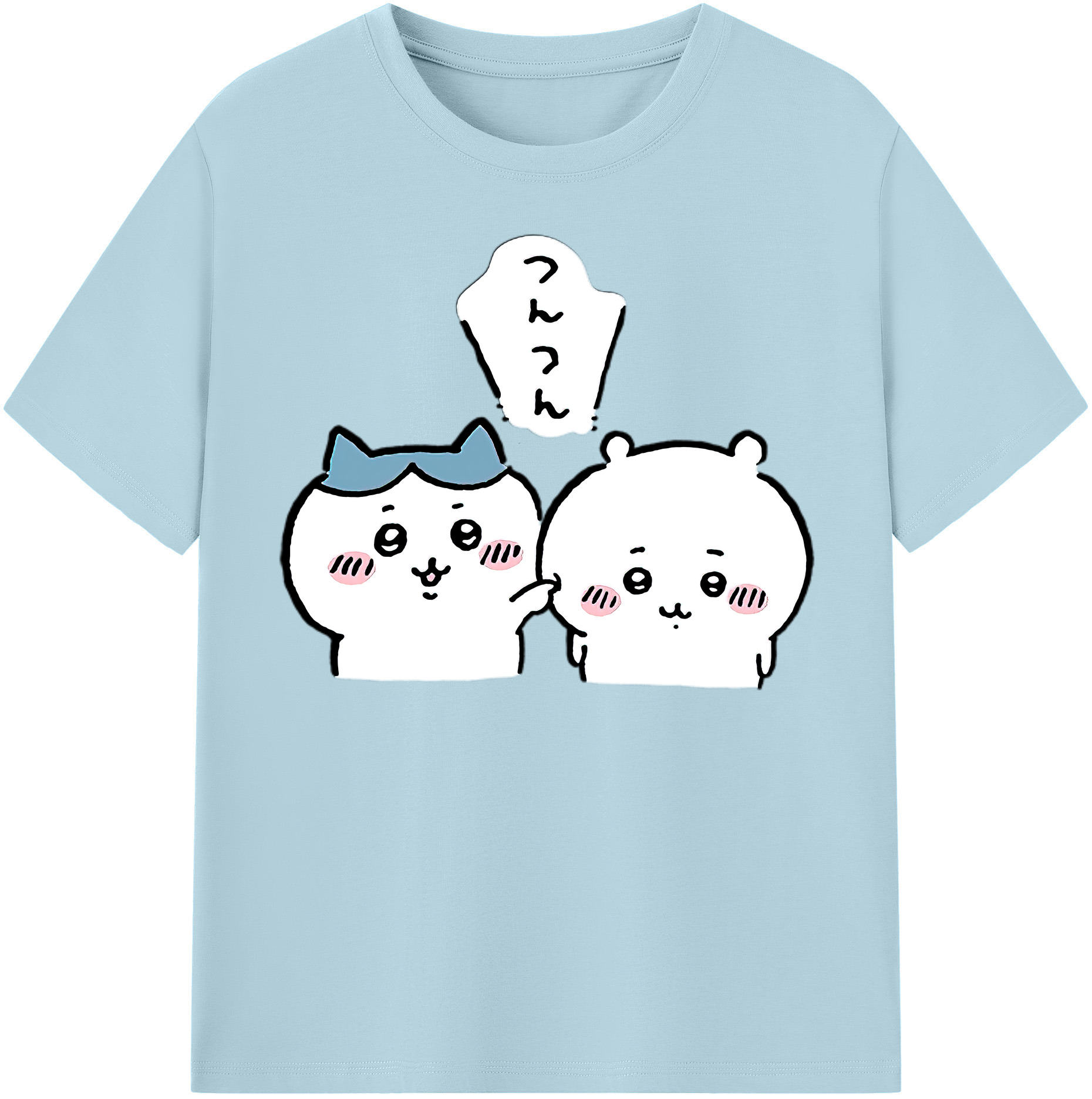 （画像用） ちいかわ ちいかわ Chii-kawa chiikawa 綿100％半袖Tシャツ（フロントプリント）